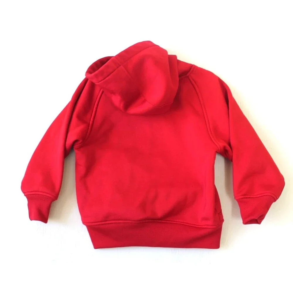 Adidas Wisconsin Badgers Hoodie Boys Medium 5/6 Red White Pullover
